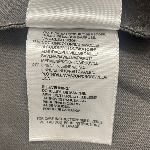 Women’s Mexx Cotton Blend Blazer 2 Pockets Fitted Grey Sz 38 - Picture 7 of 12